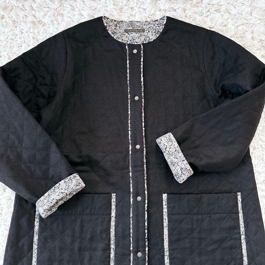 Labrador様ADIEU リバティプリントトリミングキルティングコート