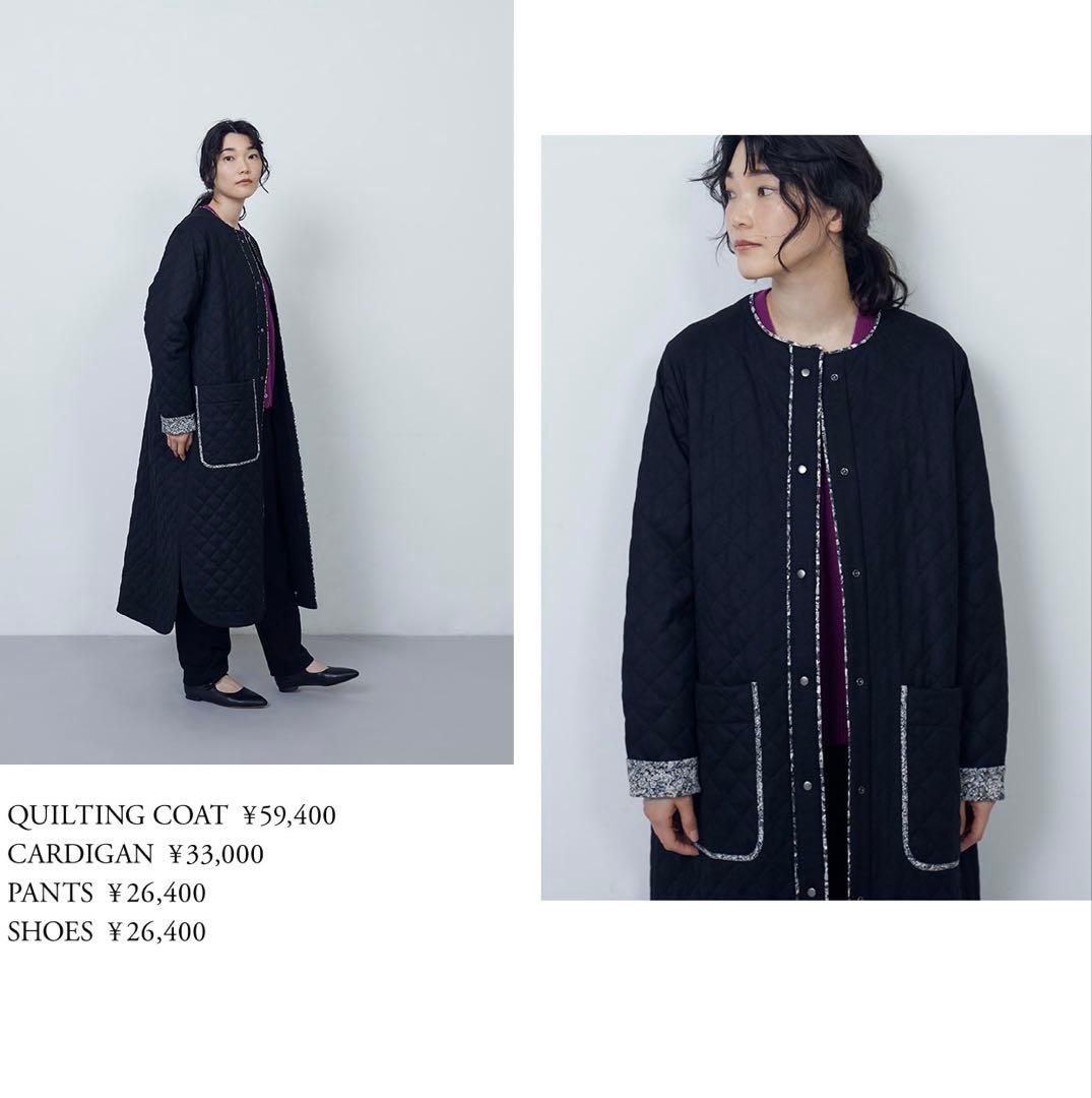 Labrador様ADIEU リバティプリントトリミングキルティングコート