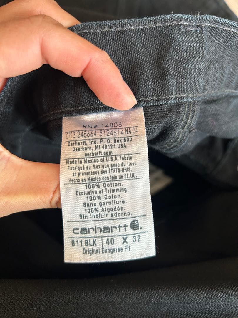 カーハート　ペインターパンツ ブラック