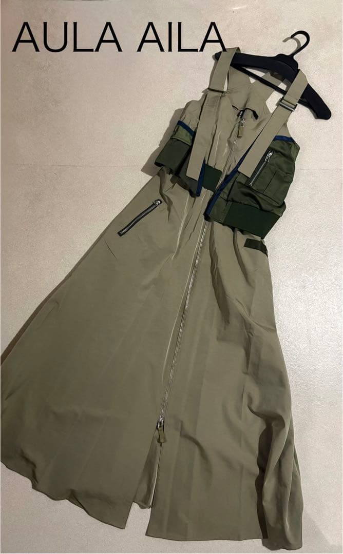 【最終価格】AULA AILA☆ミリタリージャンパースカート