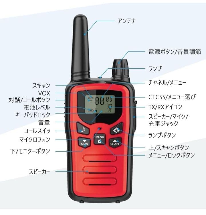 お得‼️トランシーバー 無線機 免許不要 災害・地震 緊急対応 4台セット