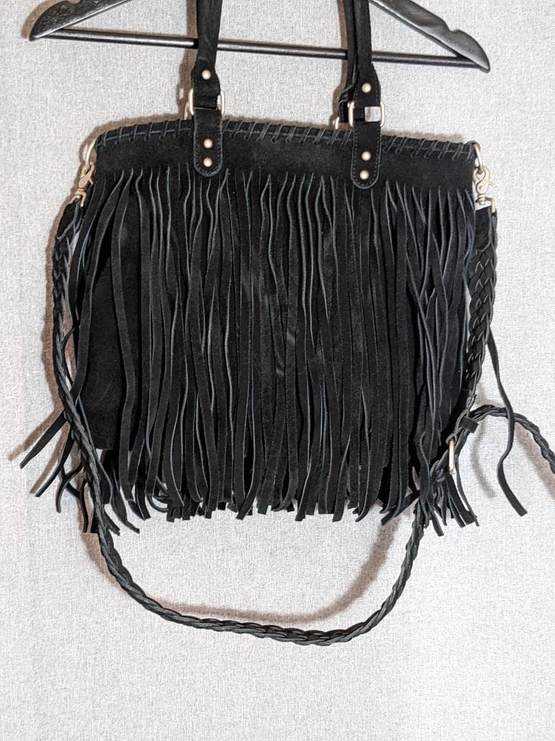 コムデギャルソン JUNYAWATANABE CDG フリンジバッグ 黒