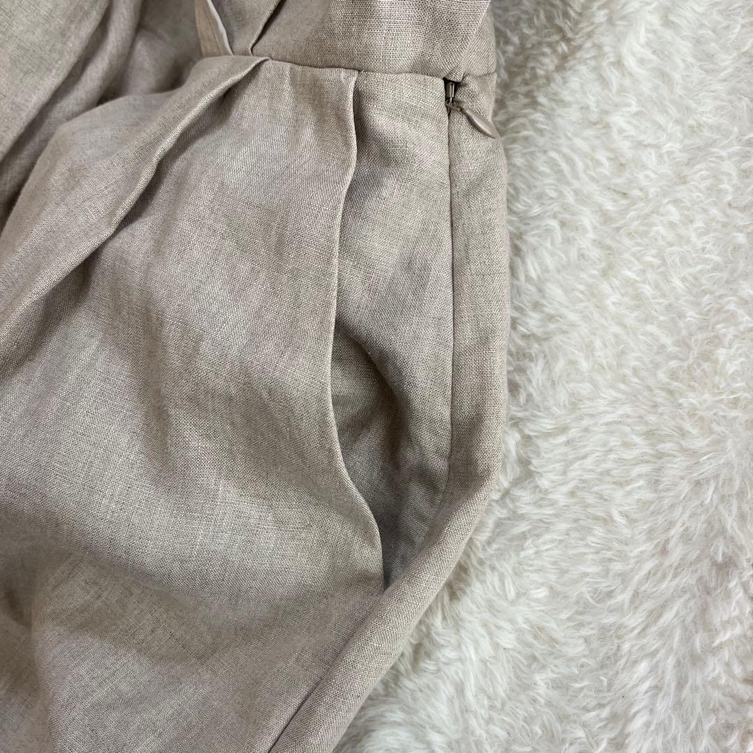 未使用品　ナゴスタンス リネン100% ベルト付きオールインワン ドロップ