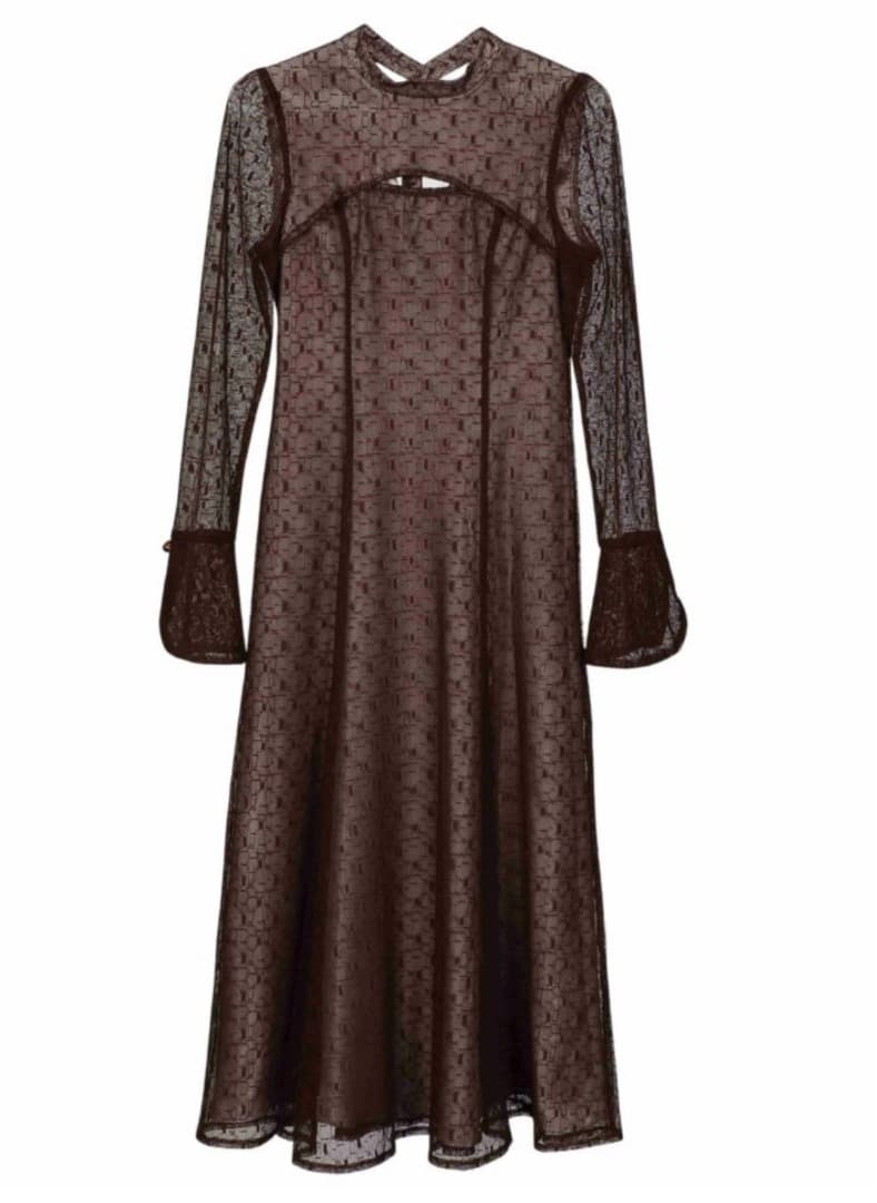 【新品タグ付き】ANDRESD backopen geometric dress