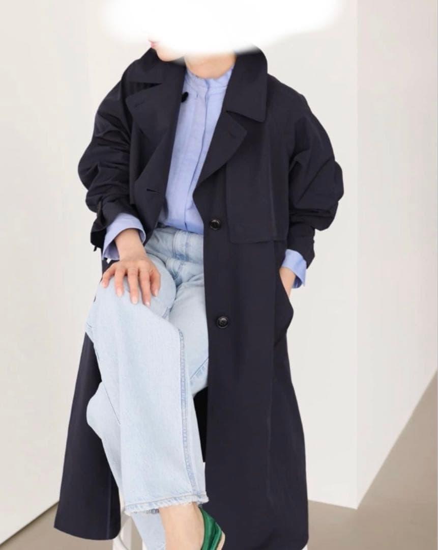 IENA Pe/ポプリンシングルトレンチコート