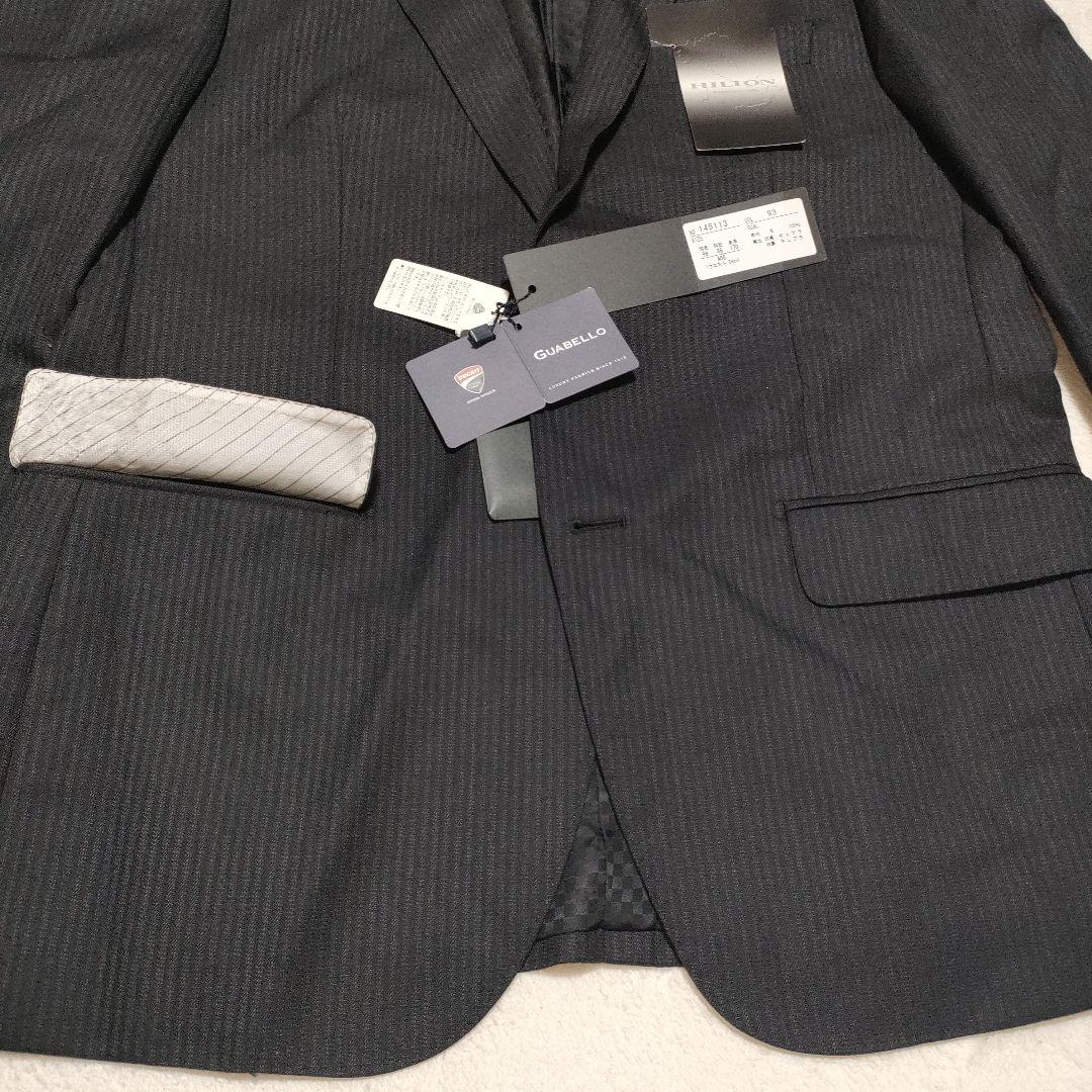 新品！　ヒルトン　グアベロ ドゥカティ　ストライプ　セットアップ　黒　AB5