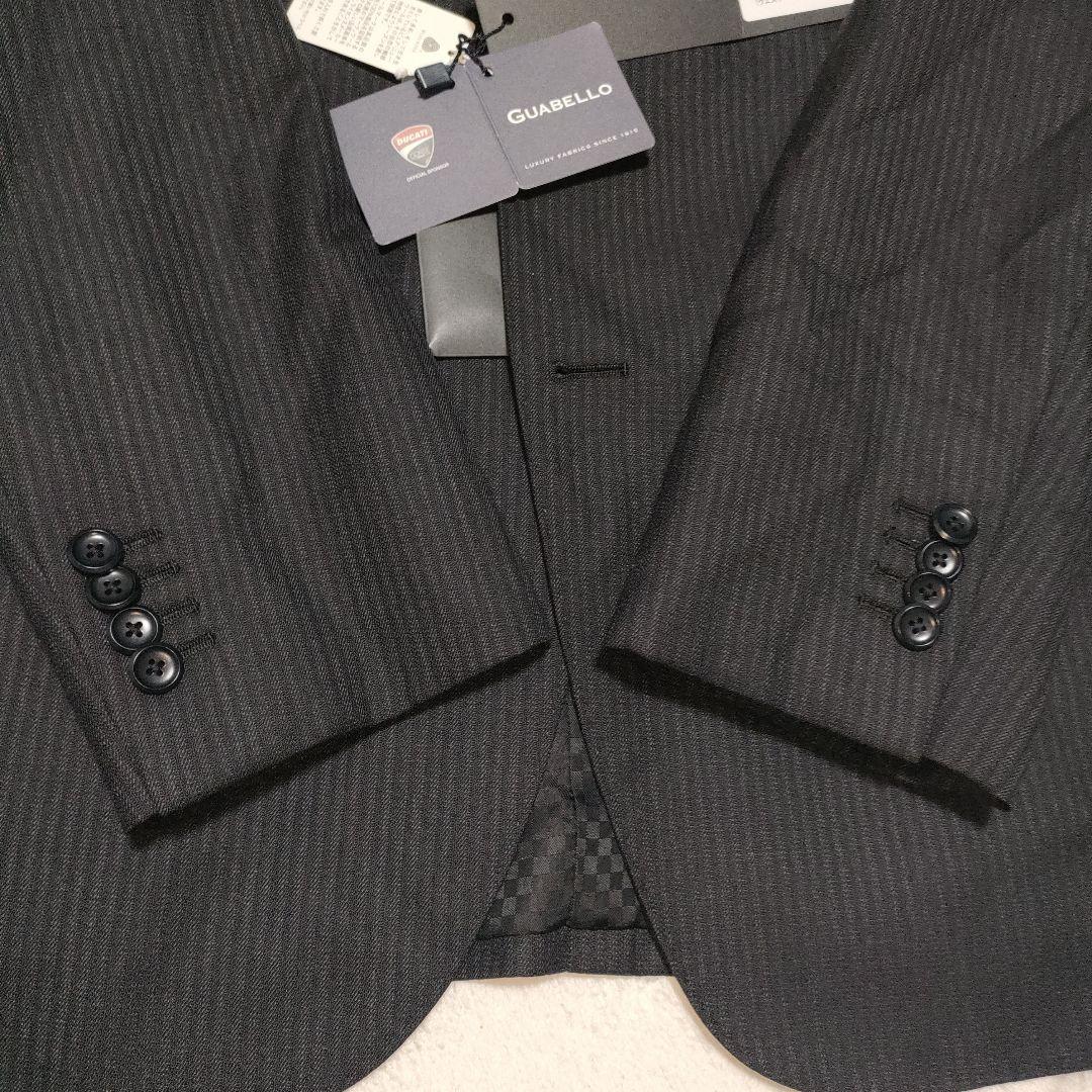 新品！　ヒルトン　グアベロ ドゥカティ　ストライプ　セットアップ　黒　AB5