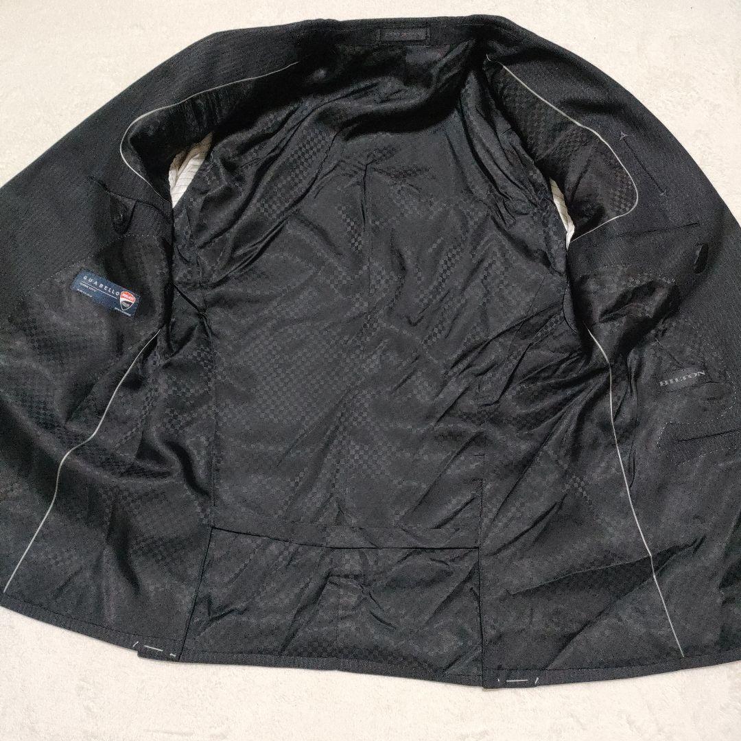 新品！　ヒルトン　グアベロ ドゥカティ　ストライプ　セットアップ　黒　AB5