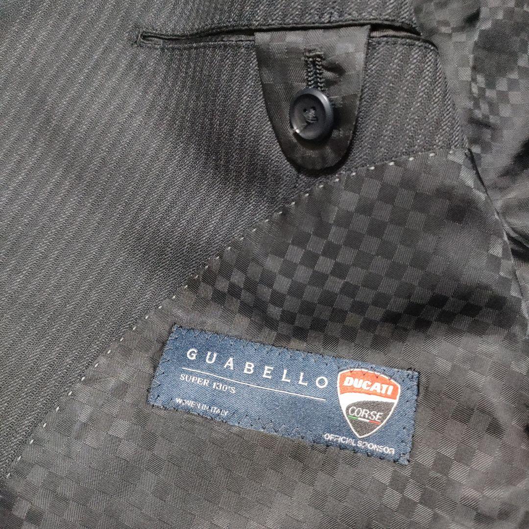 新品！　ヒルトン　グアベロ ドゥカティ　ストライプ　セットアップ　黒　AB5