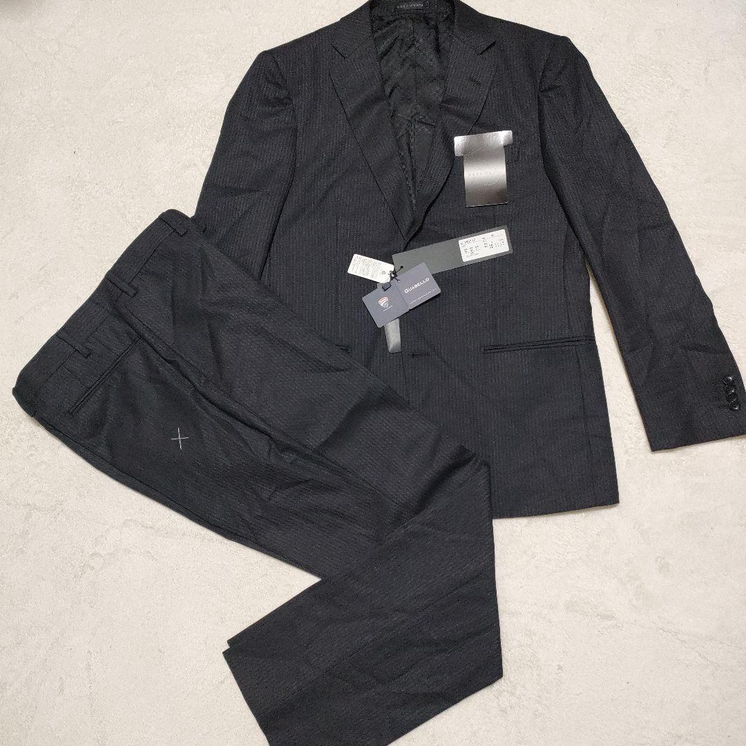 新品！　ヒルトン　グアベロ ドゥカティ　ストライプ　セットアップ　黒　AB5