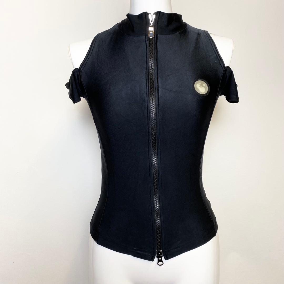 FOTUS フェトウス　オフショルダー　トップス　ジップ