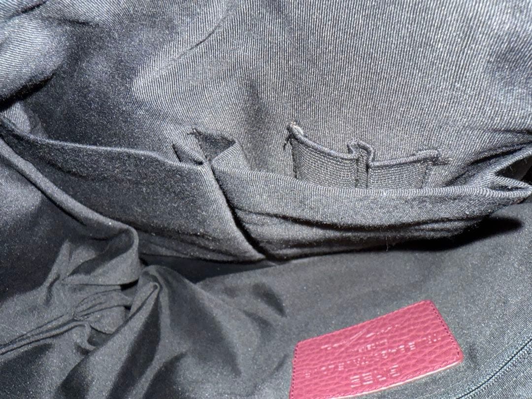 BREE ボルドー×ブルー レザーハンドバッグ トートバッグ A4 ビジネス