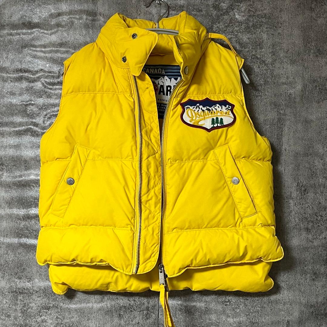 Dsquared2 ディースクエアード イエロー ダウンベスト