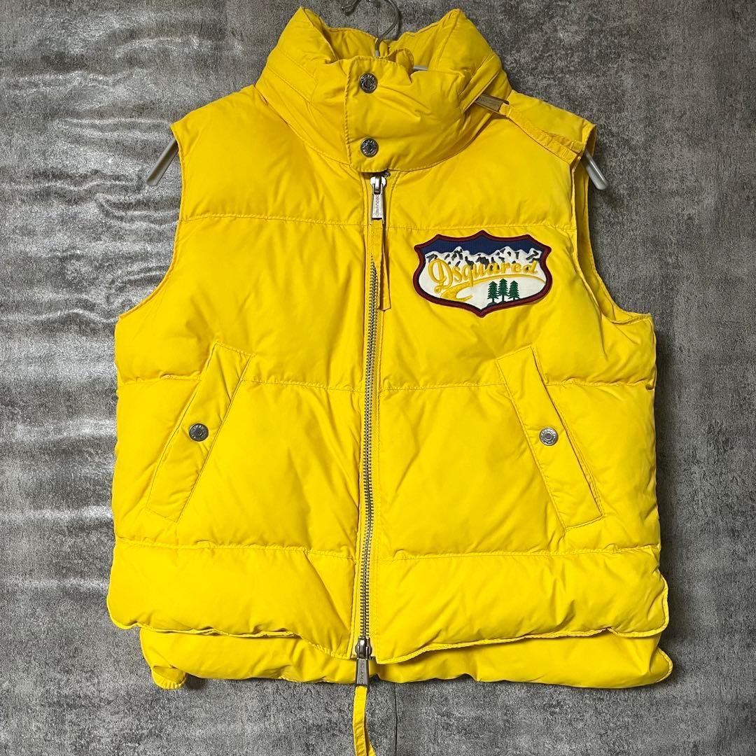 Dsquared2 ディースクエアード イエロー ダウンベスト