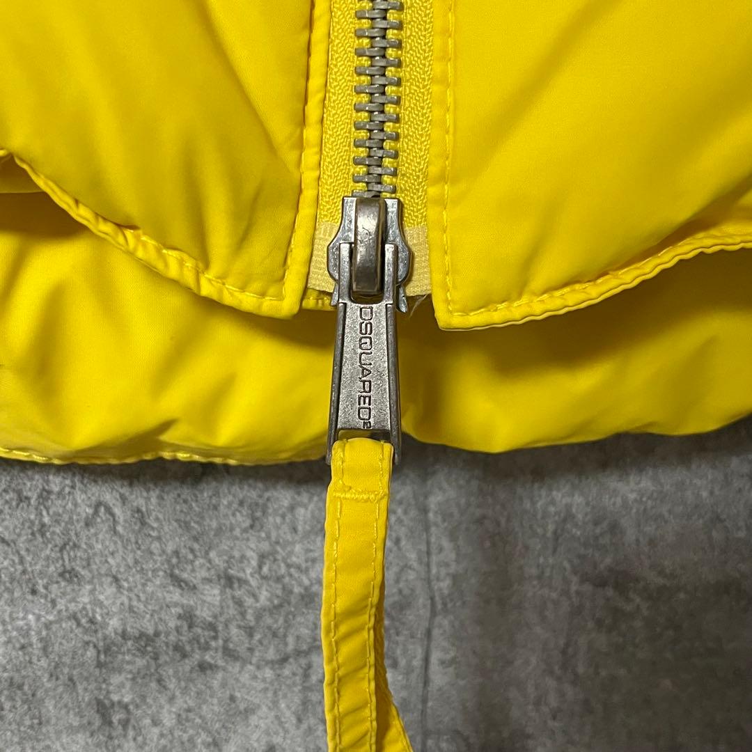 Dsquared2 ディースクエアード イエロー ダウンベスト