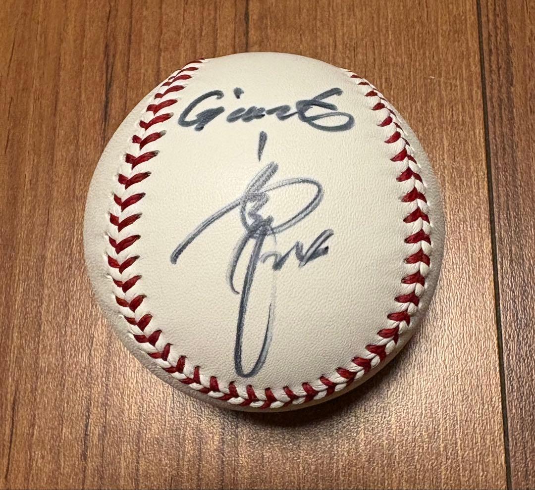 【新品未使用】読売巨人ジャイアンツ 高橋由伸 慶応大学 直筆サインボール
