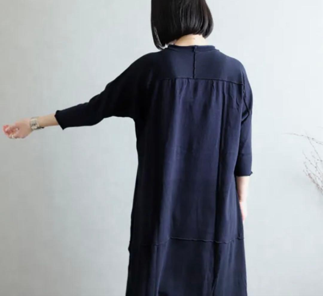 未使用　タマキニイメ　ふわりカットソーワンピース　コットン　ブラック