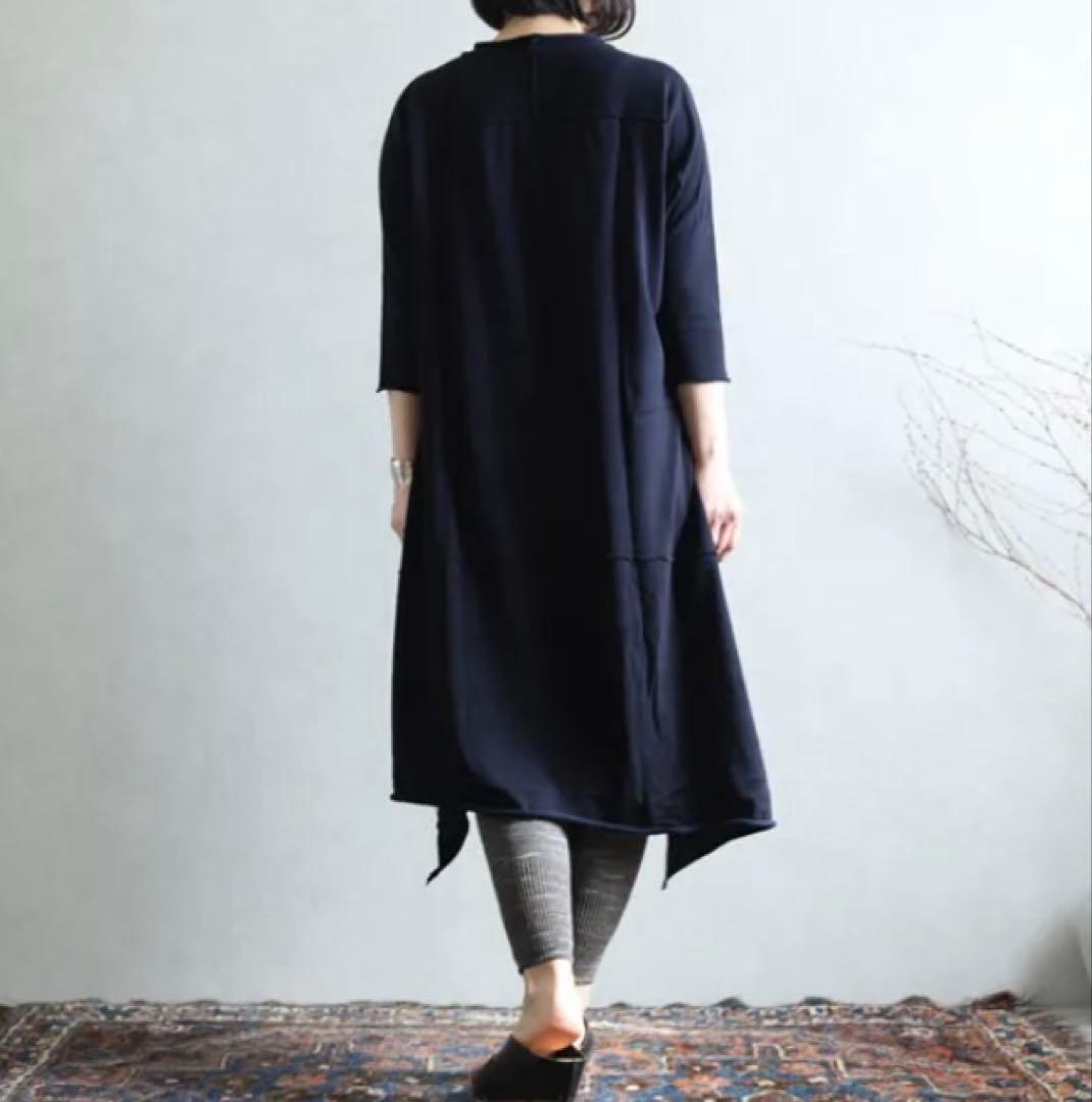 未使用　タマキニイメ　ふわりカットソーワンピース　コットン　ブラック