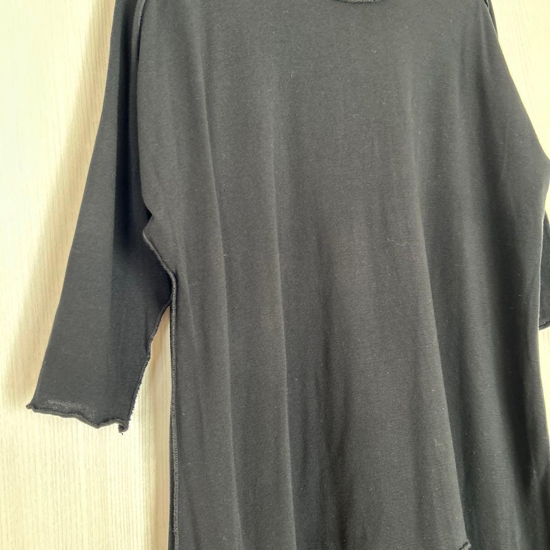 未使用　タマキニイメ　ふわりカットソーワンピース　コットン　ブラック