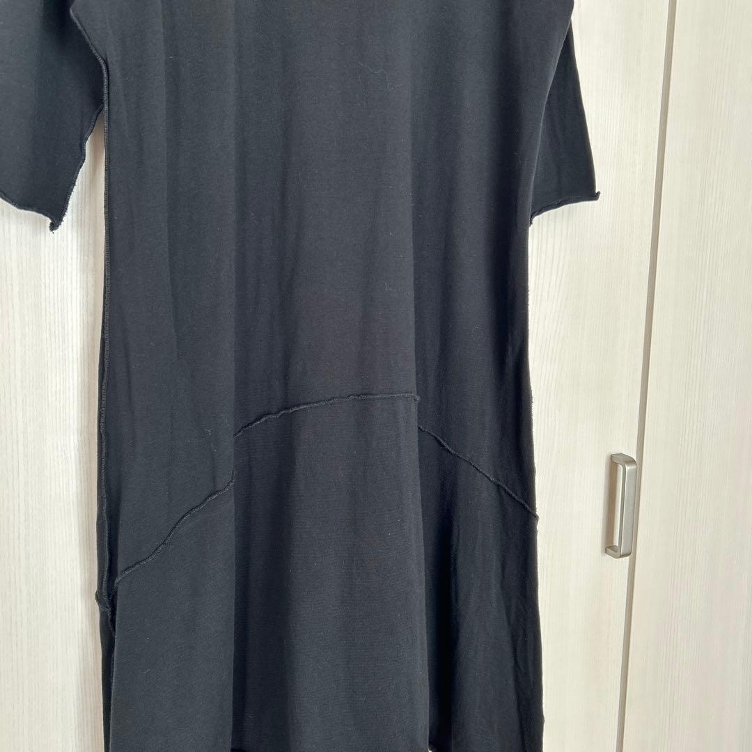 未使用　タマキニイメ　ふわりカットソーワンピース　コットン　ブラック