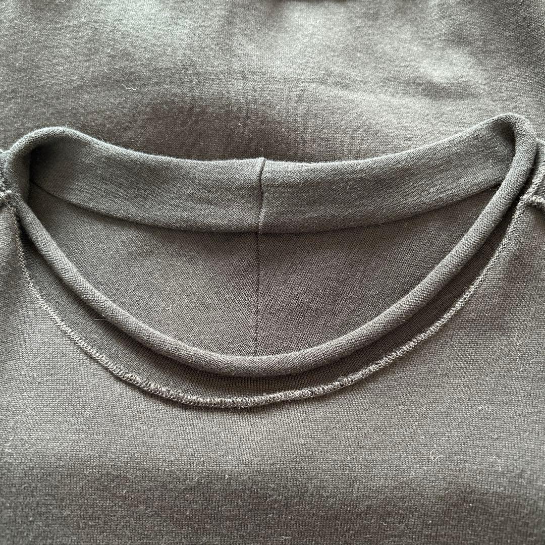 未使用　タマキニイメ　ふわりカットソーワンピース　コットン　ブラック