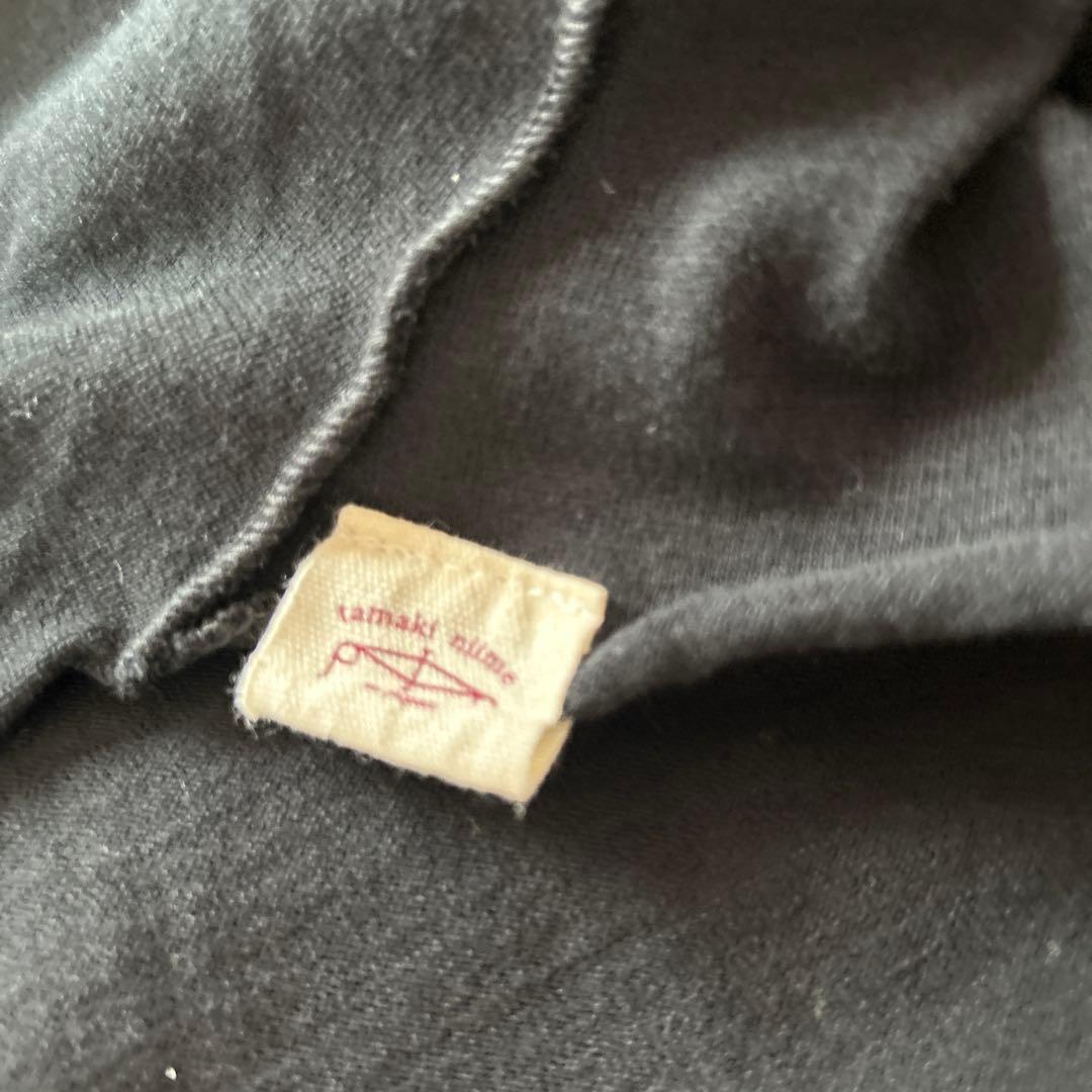 未使用　タマキニイメ　ふわりカットソーワンピース　コットン　ブラック