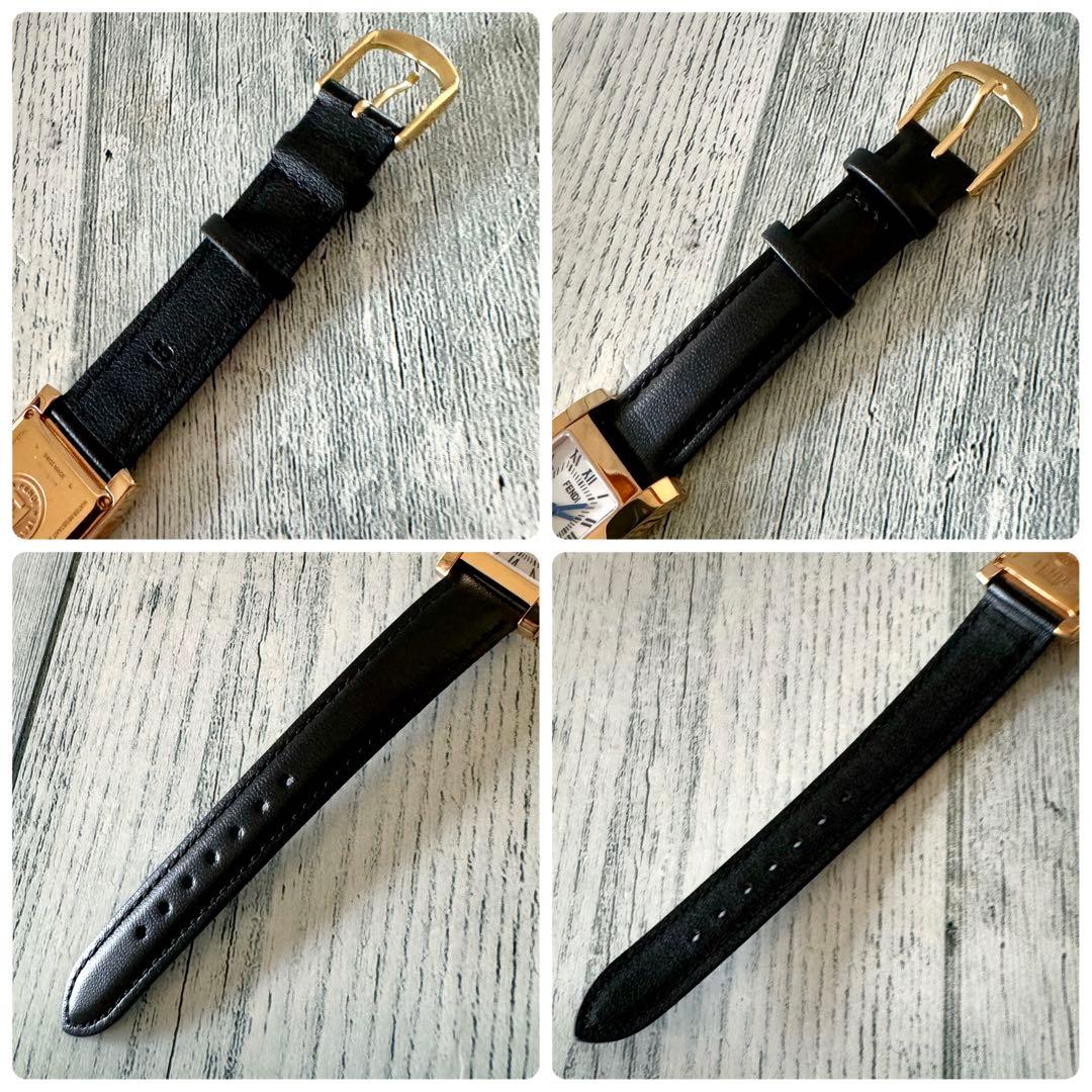 【希少】FENDI フェンディ 腕時計 114 スクエア ゴールド レディース