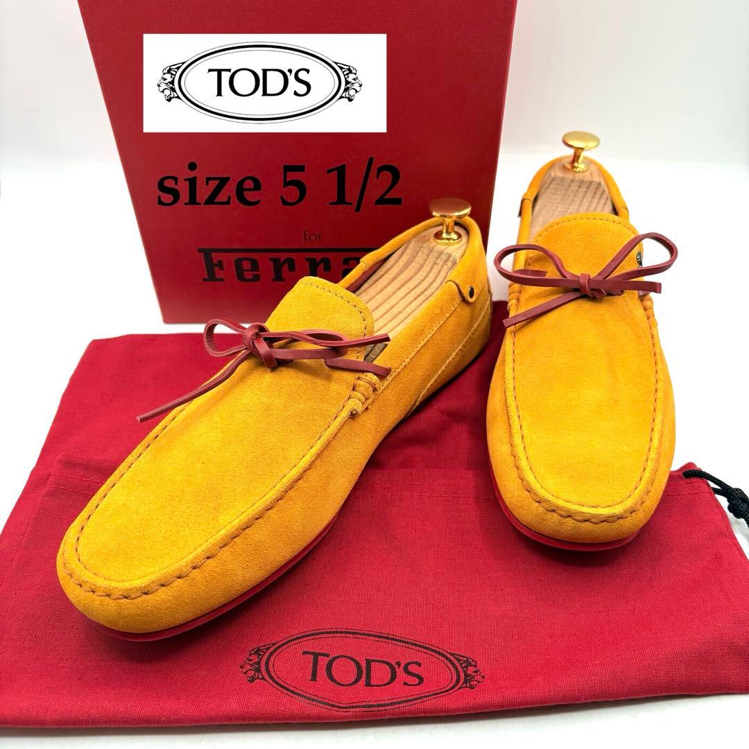 極美品✨ トッズ ゴンミーニ デッキシューズ 【5 1/2】 イエロー スエード