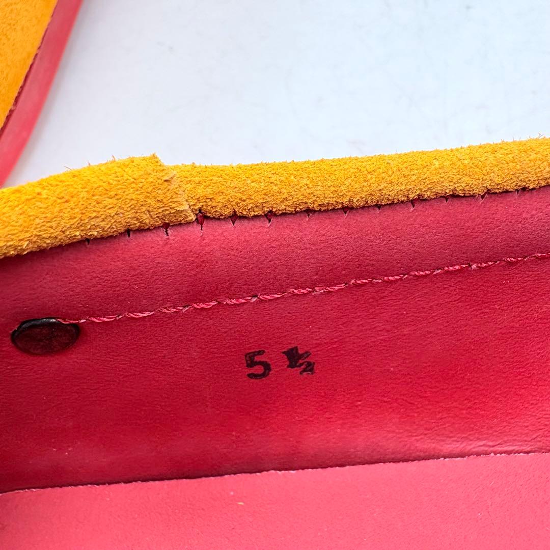 極美品✨ トッズ ゴンミーニ デッキシューズ 【5 1/2】 イエロー スエード