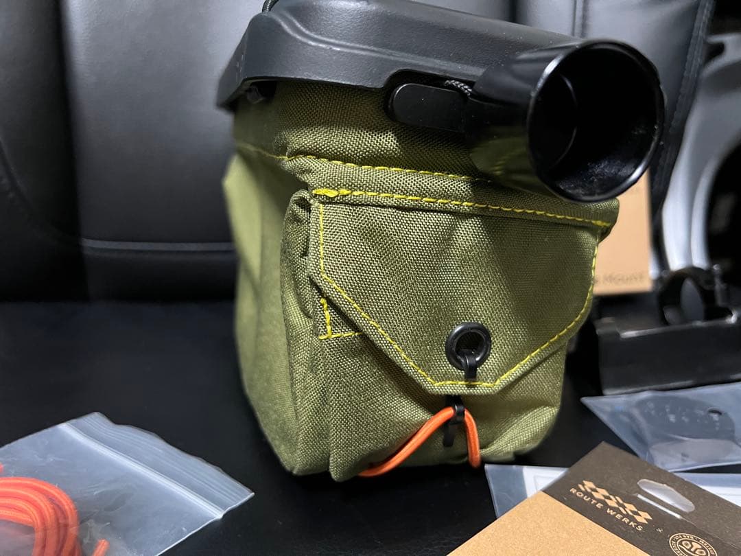 【ROUTEWERKS】ルートワークス　ハンドルバーバッグ　オリーブ31.8