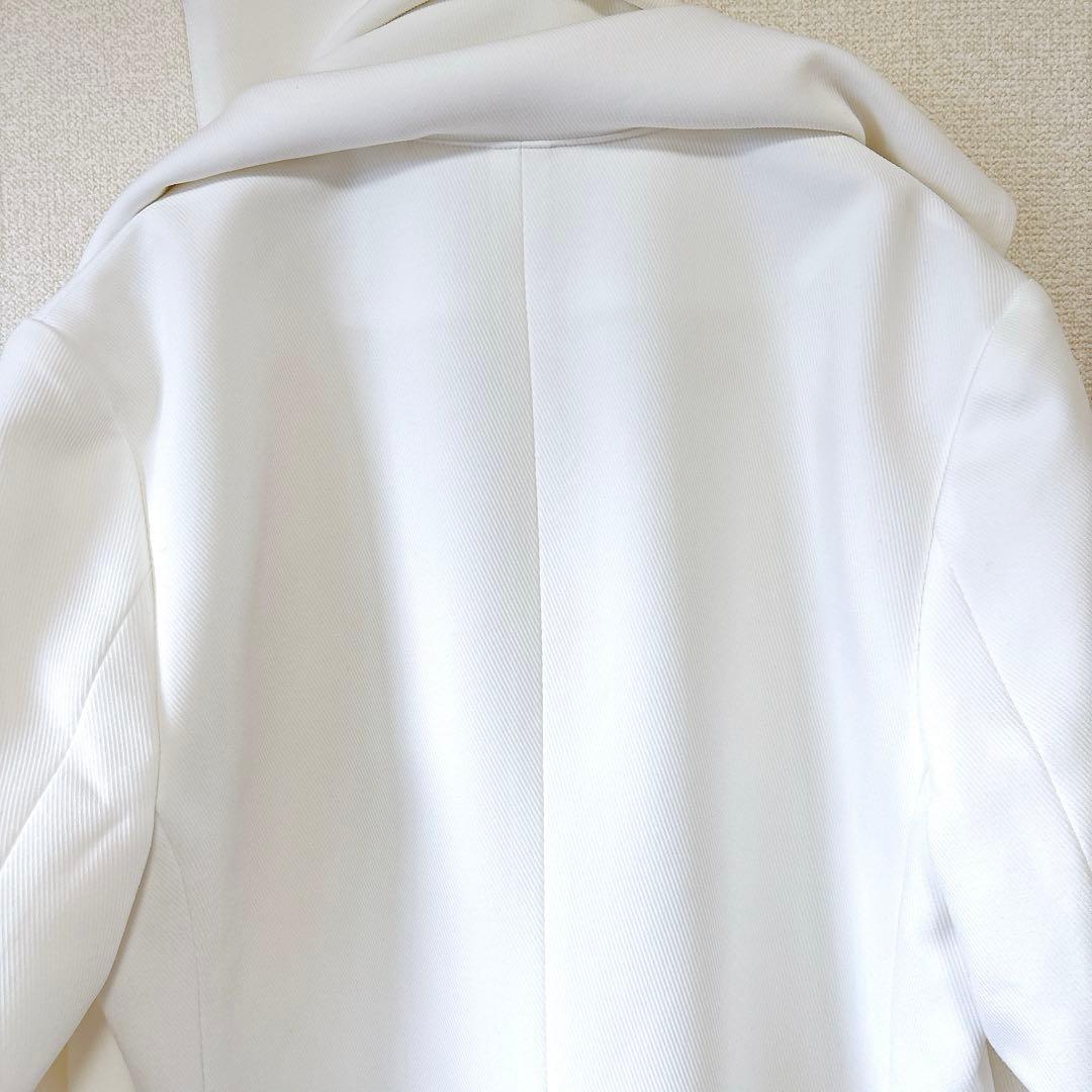 美品✨セルフォード セーラーカラーダブルジャケット テーラード 金ボタン 白 M