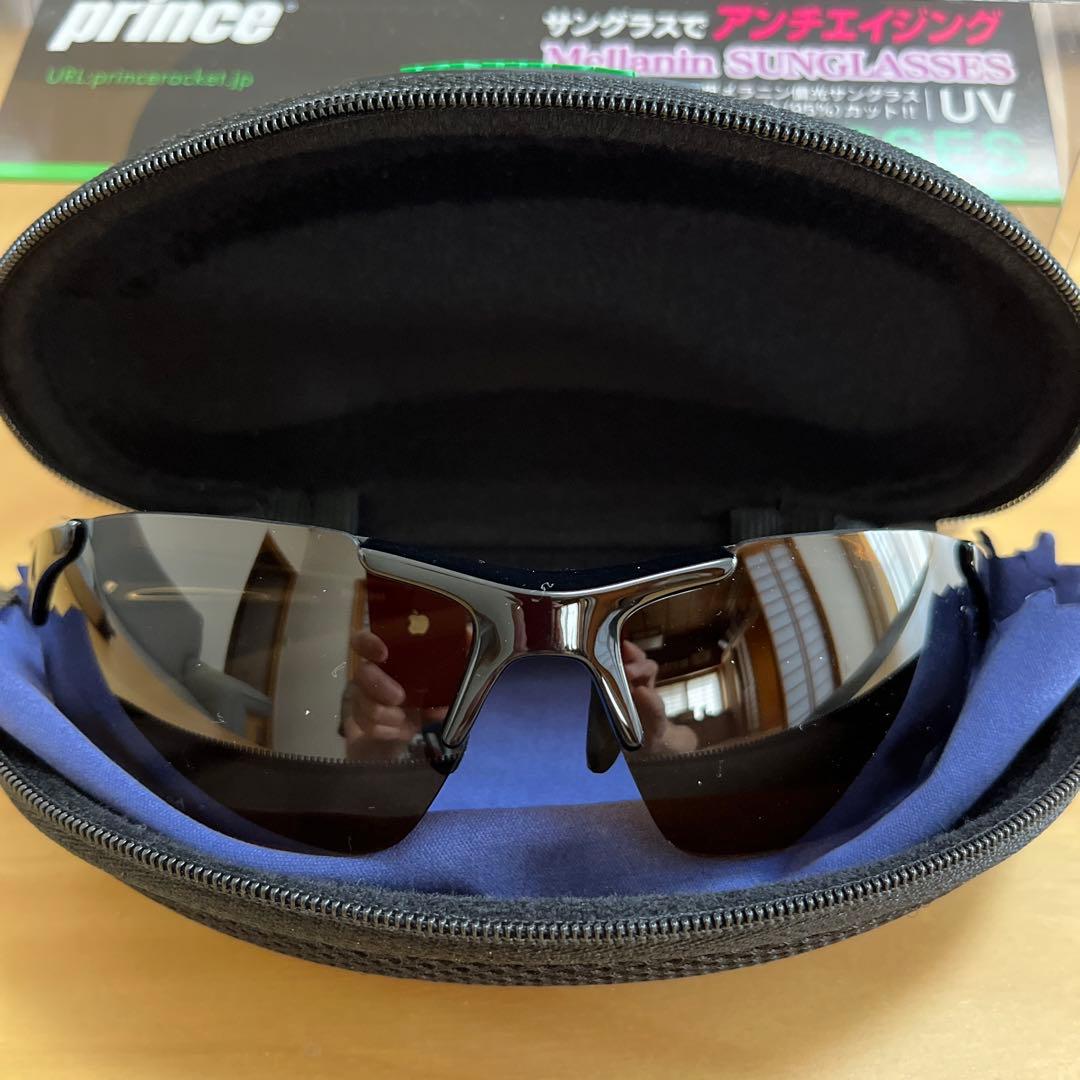 プリンス　テニス用サングラス　ブラウン