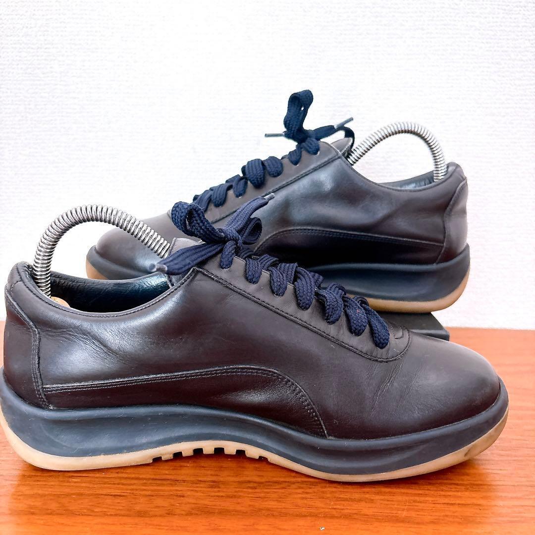 LOUIS VUITTON オールレザー スニーカー ブラック イタリア製 37