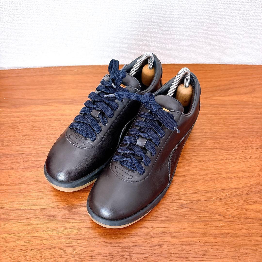 LOUIS VUITTON オールレザー スニーカー ブラック イタリア製 37