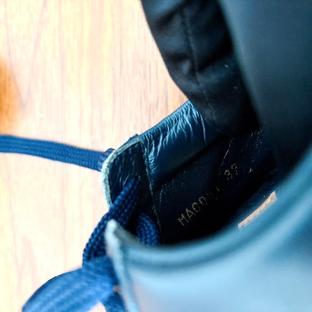 LOUIS VUITTON オールレザー スニーカー ブラック イタリア製 37