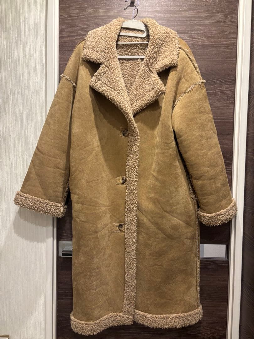 【美品】acka リバーシブル　ボアコート　サイズ1 ロングコート