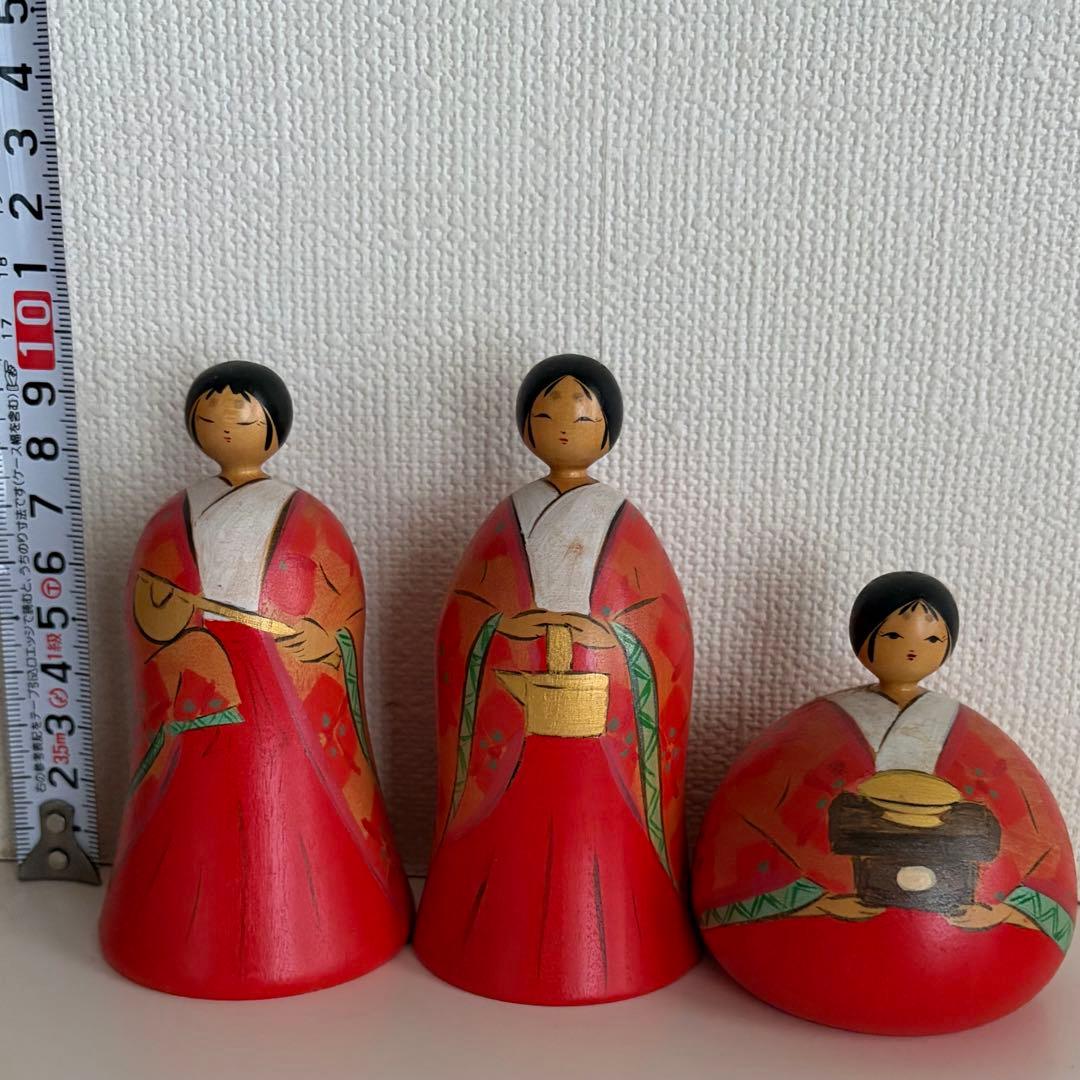 鳴子系　松谷伸吉　雛こけし　9体セット　【まとめ買い申請でお値引】伝統工芸