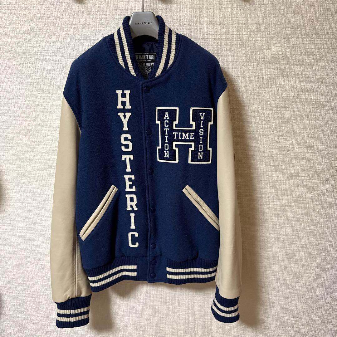 梅干しおにぎり様　ヒステリックグラマー　SEE NO EVIL刺繍 ヴァーシティ