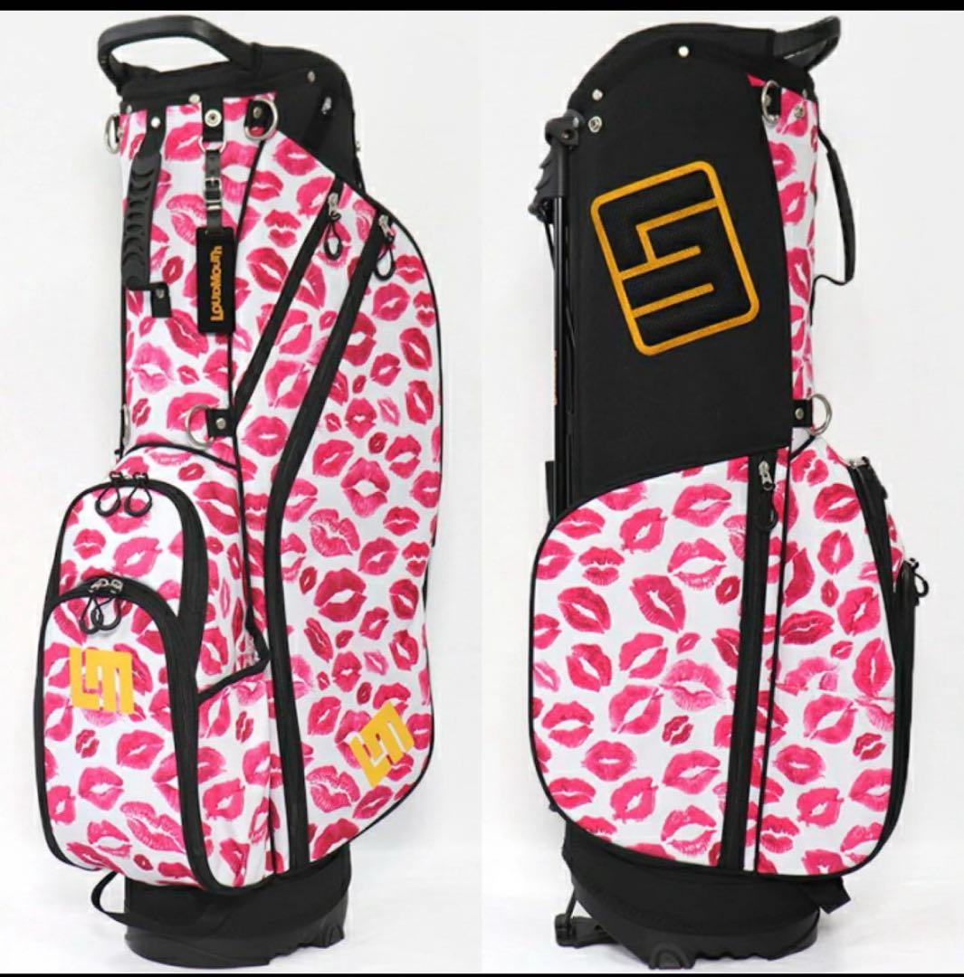 LOUDMOUTH キスマーク柄 軽量　新品 9インチキャディバッグ