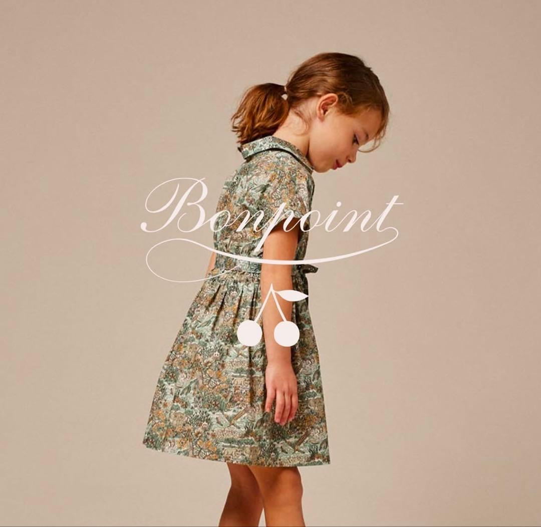 bonpoint ボンポワン⭐︎チェリー柄ピンクのワンピース⭐︎3A