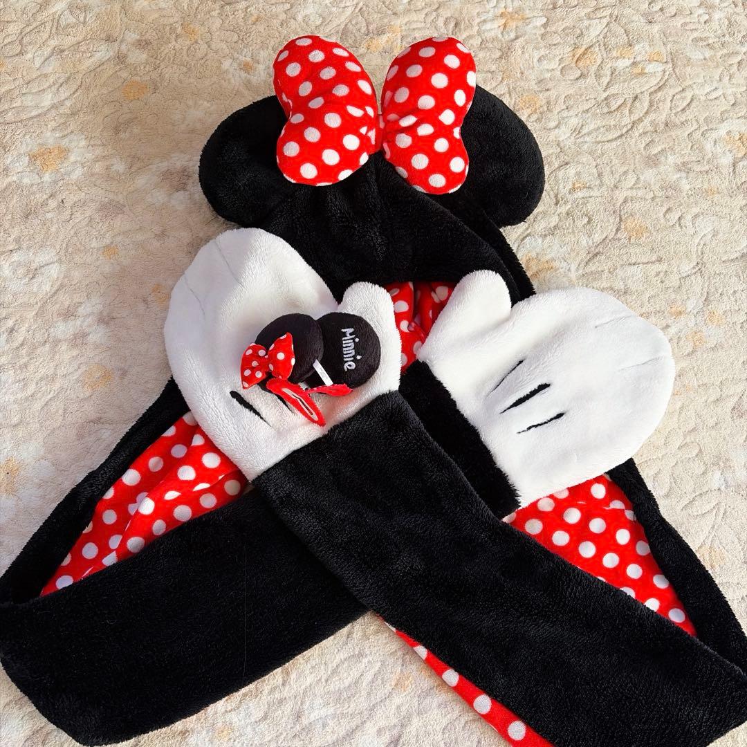 ミニーマフラーキャップ ファンキャップ ミニーヘアピン