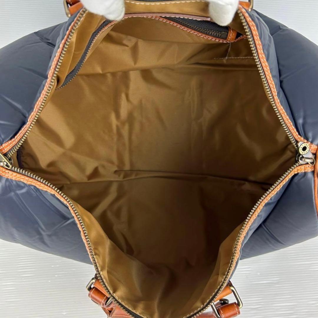 HUNTING WORLD ボストンバッグ ネイビー 2way バチュークロス