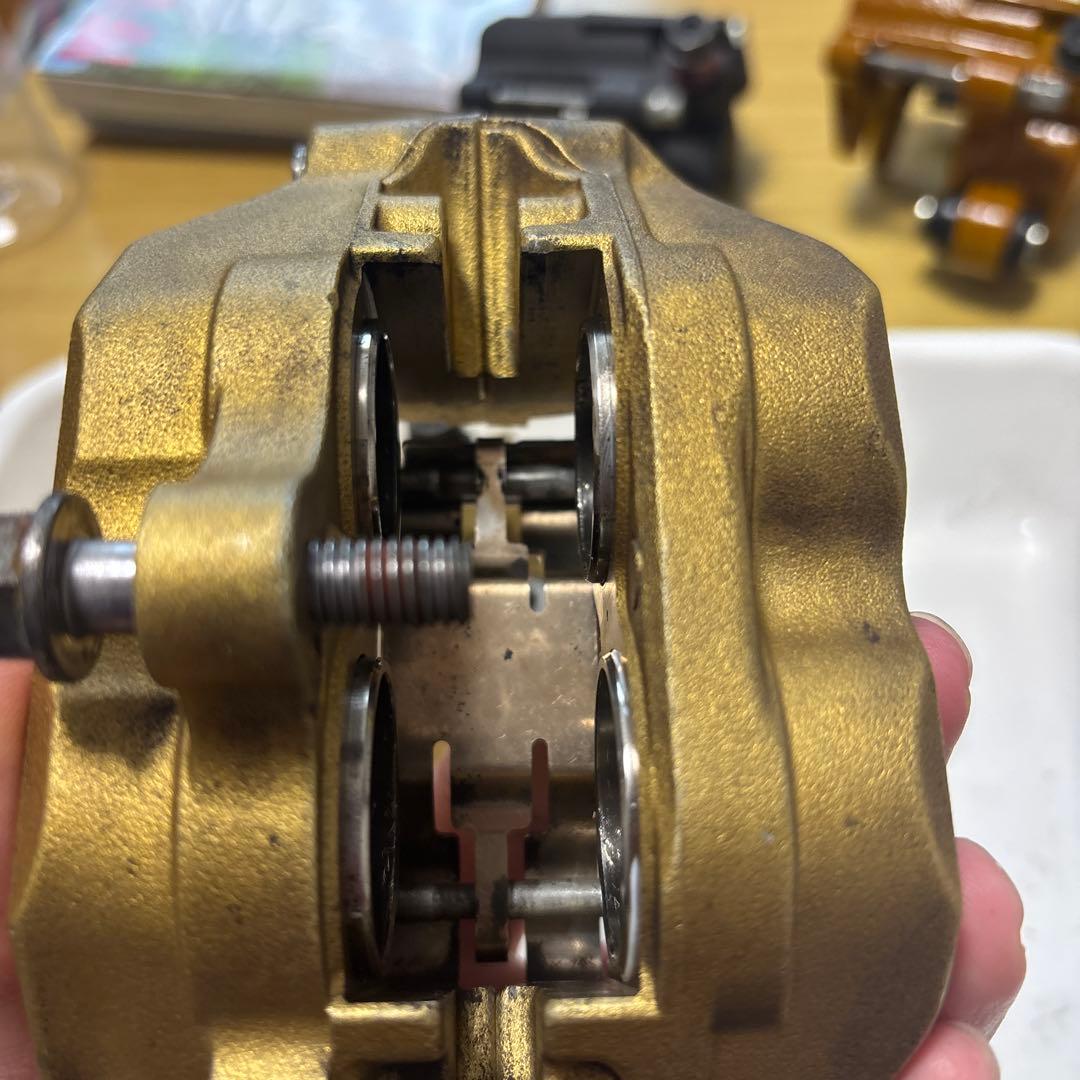 cb400sf NISIN ブレーキキャリパー ゴールド 2個セット