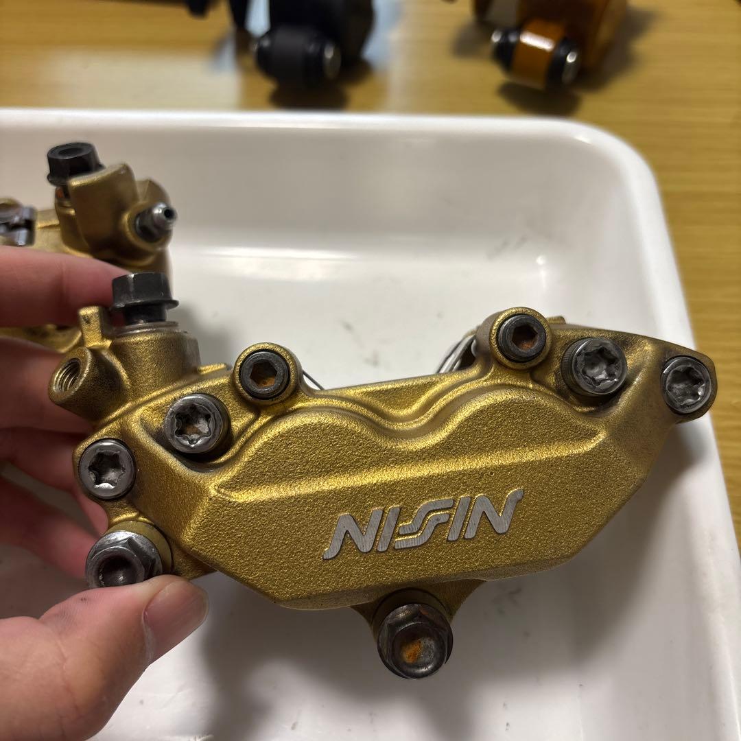 cb400sf NISIN ブレーキキャリパー ゴールド 2個セット