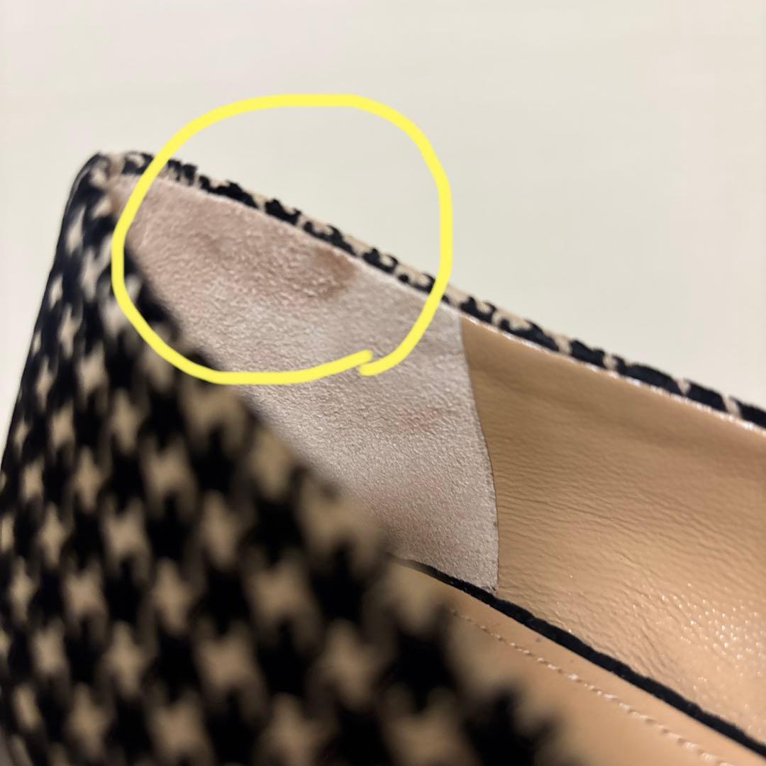 PELLICO フラットシューズ 35.5 千鳥格子柄