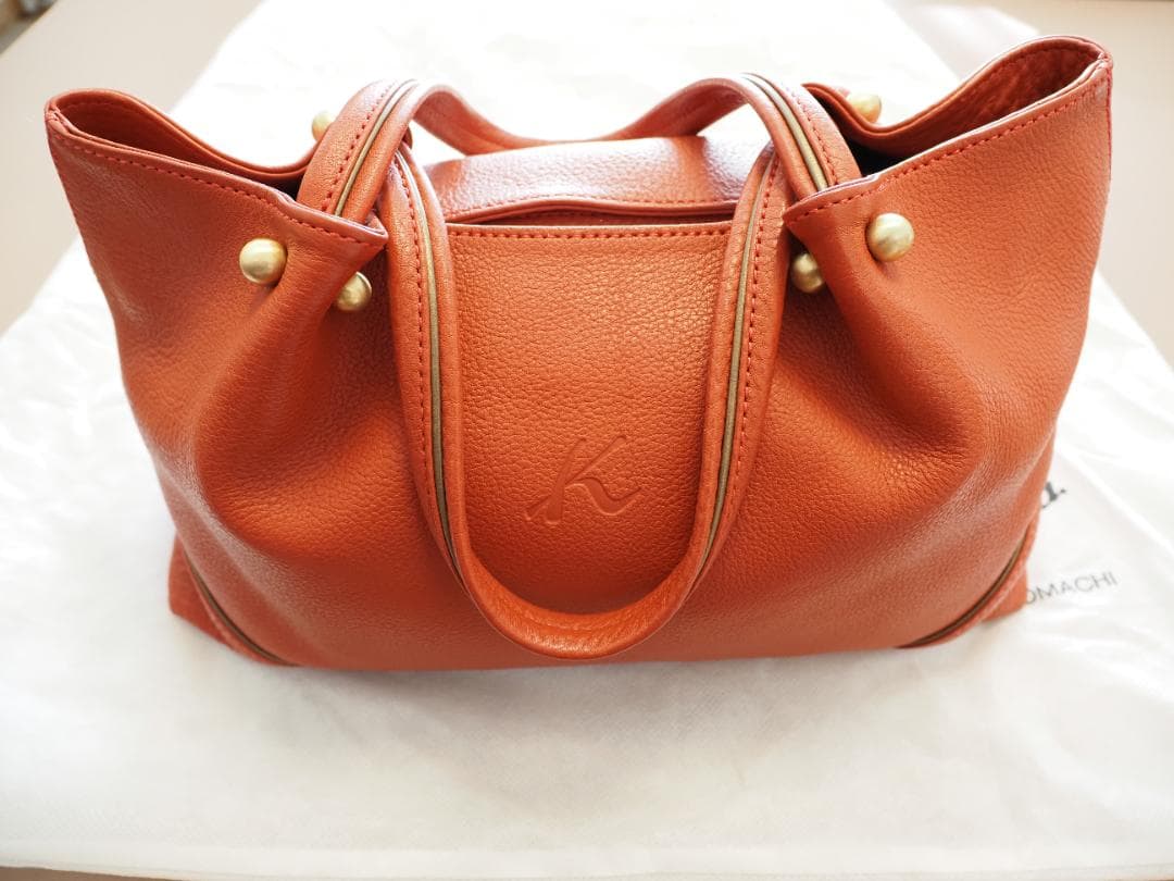 Kitamura／キタムラ トートバッグ／本革ハンドバッグ Y-0532レッド