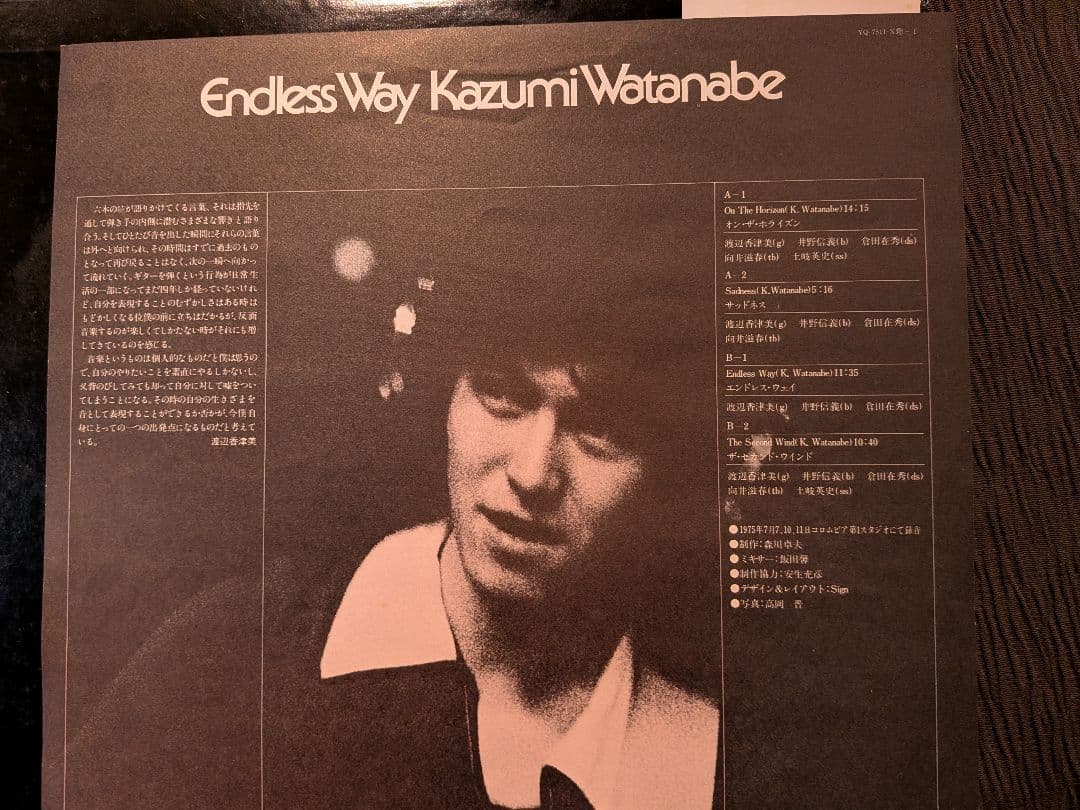 【エンドレス・ウェイ】　 渡辺香津美 LPレコード