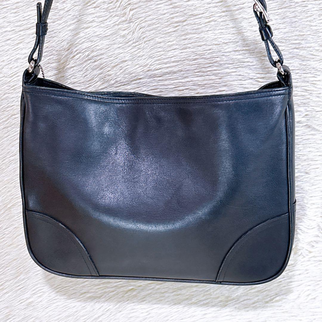 ご*ま様 ✨美品✨オールドコーチ COACH ブラックレザー ワンショルダーバッ