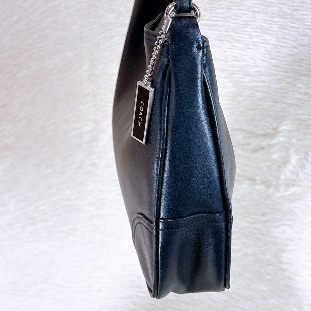 ご*ま様 ✨美品✨オールドコーチ COACH ブラックレザー ワンショルダーバッ