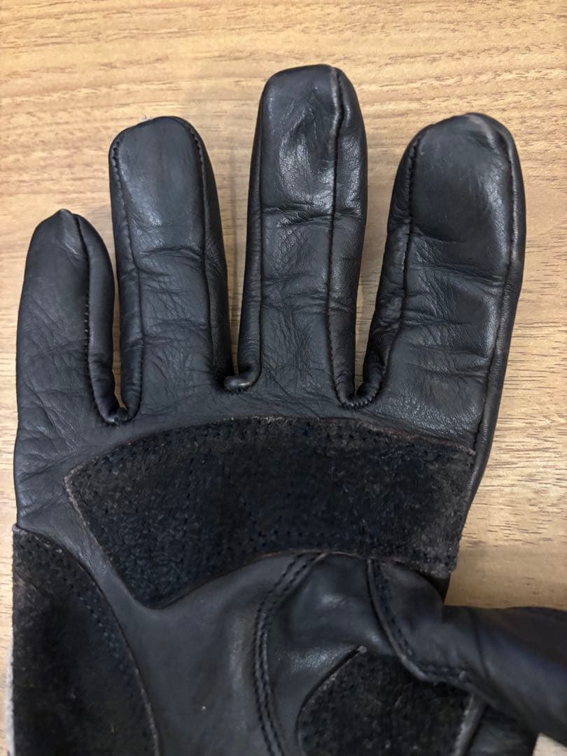 VIN&AGE 牛革 ショート グローブ　アイボリーSサイズ バイクグローブ